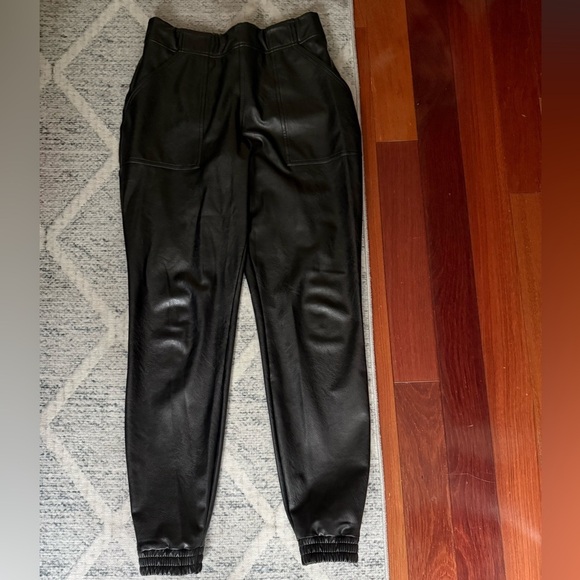 SPANX Pants - Spanx faux leather joggers black size medium